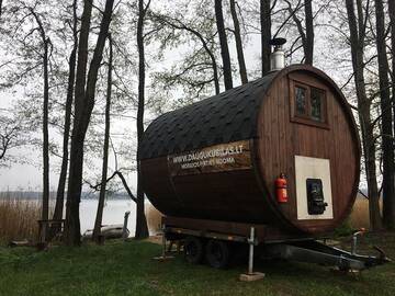 Фото номера Дом с 1 спальней Дома для отпуска Wood house in Dvarcenai - Retreat in nature! г. Rimėnai 25